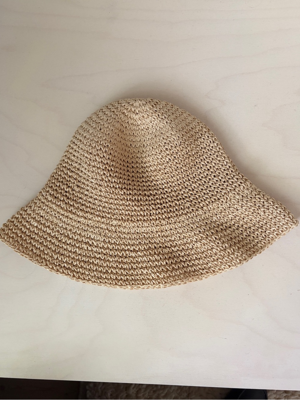 Raffia Bucket Hat for Women